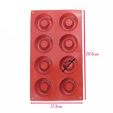 Molde Silicona Donas Medianas x 8